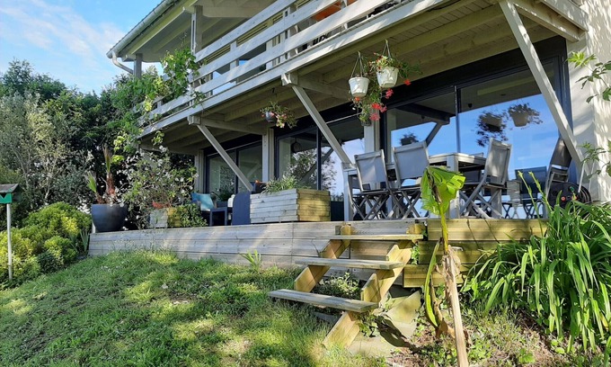 Urt Casa | Casa con jardín y piscina privada cerca de Bayona
