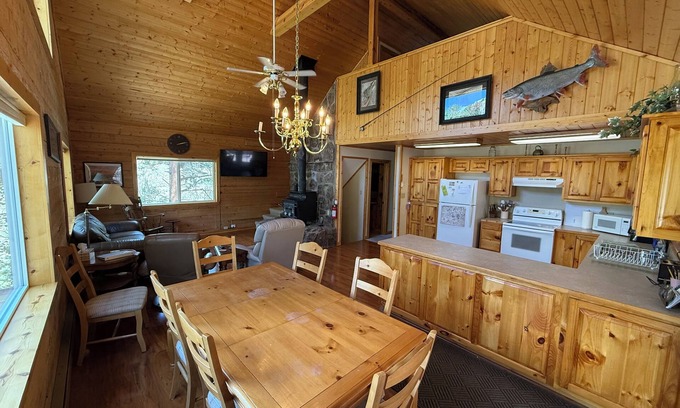 Lake City Casa | Spacious log cabin with a private gazebo view of Red Mountain!
