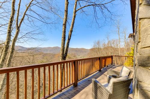 Maggie Valley Casa | Spacious Maggie Valley Cabin with Waterfall On-Site!