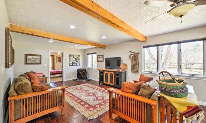 Mancos Casa | Spacious Mancos Home with Furnished Deck and Yard!