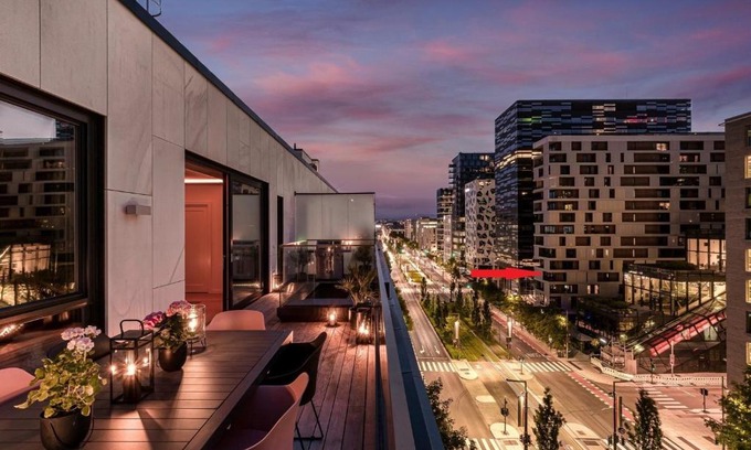 Bjørvika Apartamento | Spacious modern 3BR apartment at CENTRAL OSLO barcode