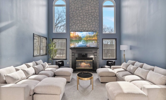 Stony Point Villa | Spacious Retreat w/ Pool, Hot Tub & Game Room