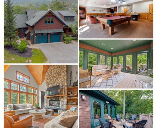 Lincoln Casa | Spacious Ski Haven Pool Table Grand Fireplace!
