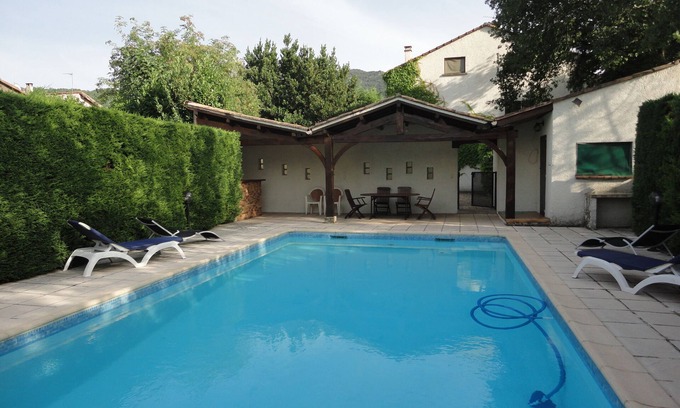 Bedarieux (ornac) Casa | Gran chalet con piscina privada con vistas al valle del río Orb