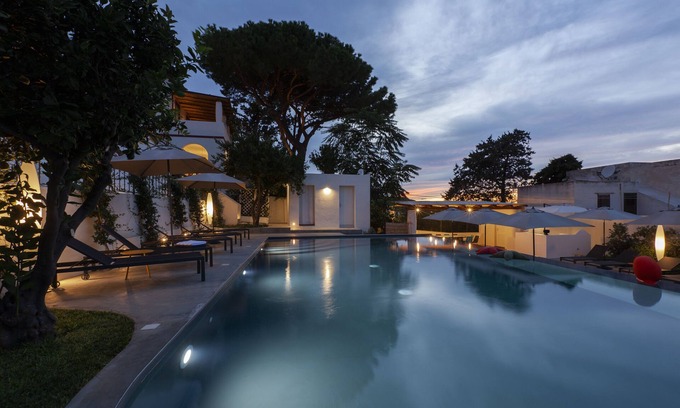 Malfa Villa | Spacious villa with terrace and swimming pool. Sea view on Panarea and Stromboli.