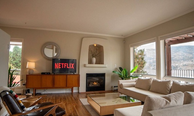 Okanagan-Similkameen Casa | Spanish Mid Century Villa with Wood Barrel Sauna