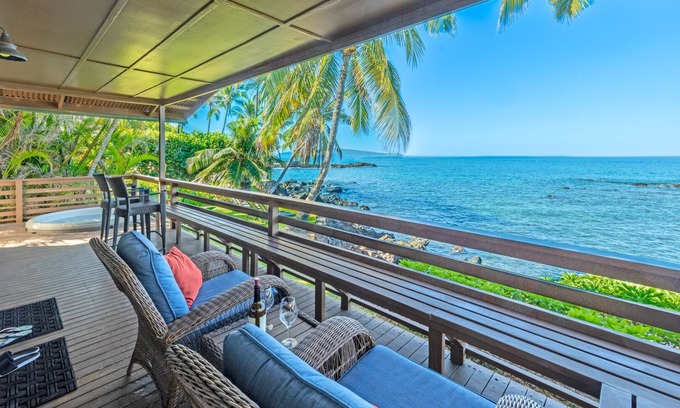 Wailea Casa | Espectacular casa frente al mar! ¡Mira tortugas desde la cubierta mientras te relajas en el spa!