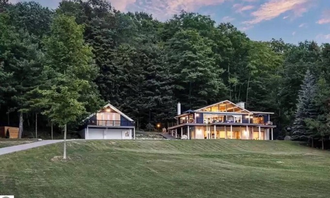 Lake Leelanau Cabaña | Spectacular view of Lake Michigan on wooded 37 acres access to beautiful beach
