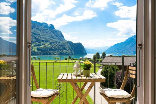 Brienz Apartamento | Spirit Apartments - Balkon mit Seesicht - Parkplatz