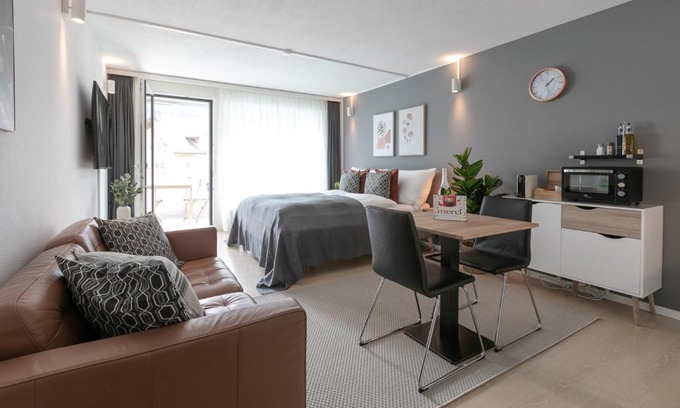 Engelberg Apartamento | Spirit Apartments - Studio #3 - Balkon - Parkplatz