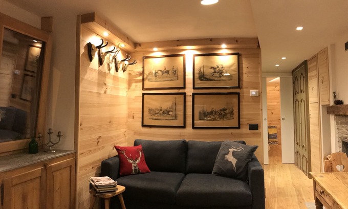 Albosaggia Chalet De Esquí | Espléndida Suite Junior Independiente con exposición panorámica triple