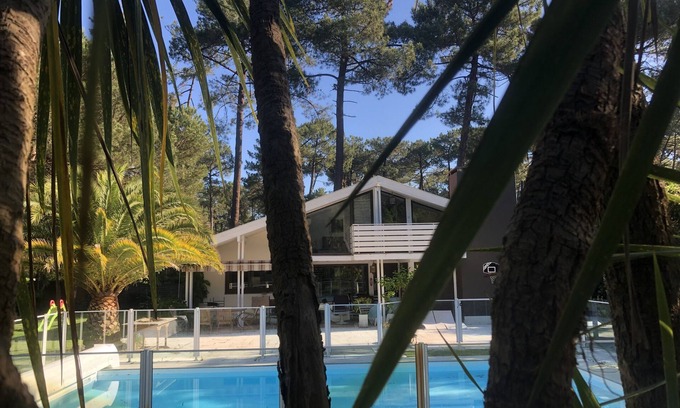 Soorts-Hossegor Villa | Villa de ensueño "La Californienne" en Hossegor, piscina climatizada