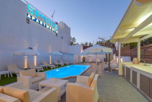 Kalamaki Apartamento | Spyros Apartments with Pool