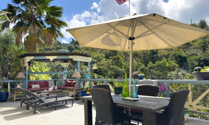 Estate Pastory Cabaña | ST.JOHN, VIRGIN ISLANDS! 2 BEDROOM, 1.5 BATH, BEAUTIFUL TROPICAL GARDENS!
