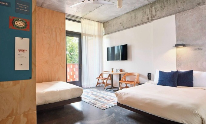 Barton Heights Casa | Standard Double Room at The Carpenter Hotel, Onsite Outdoor Pool!