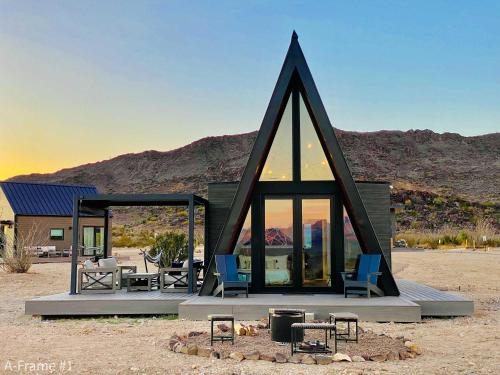 Study Butte-Terlingua Apartamento | Stardust Big Bend Luxury A-Frame#1 with a fab view