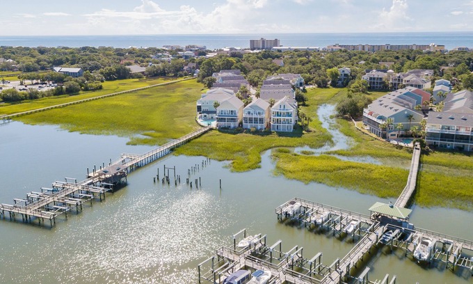 Waters Edge Casa | ~ 'Sail Away' ~ Las mejores vistas en el borde del agua ~ Piscina ~ Heart of Folly Beach!
