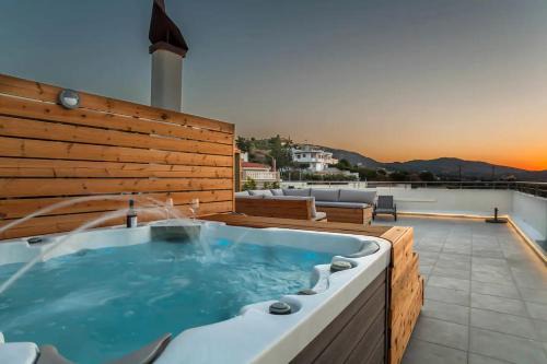 Agia Pelagia Apartamento | Stelianas House Top Floor Apartment with Private Jacuzzi
