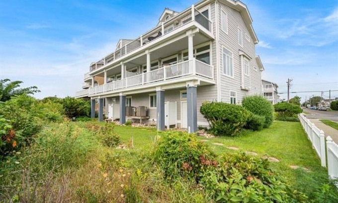 Brigantine Casa | Steps away from the beach - direct ocean front townhouse! A true oceanside gem!