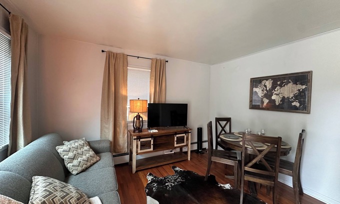Sheridan Casa | "Steps from downtown and the park, this cozy mid-century hideaway offers comfort, charm, and a private outdoor escape."