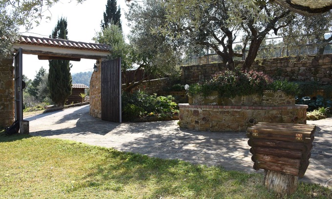 San Marco di Castellabate Cabaña | Casa rural de piedra con increíbles vistas al mar