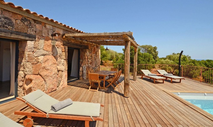 Pinarellu Casa | STONE HOUSE Sea view Private/heated pool A Ciuccia