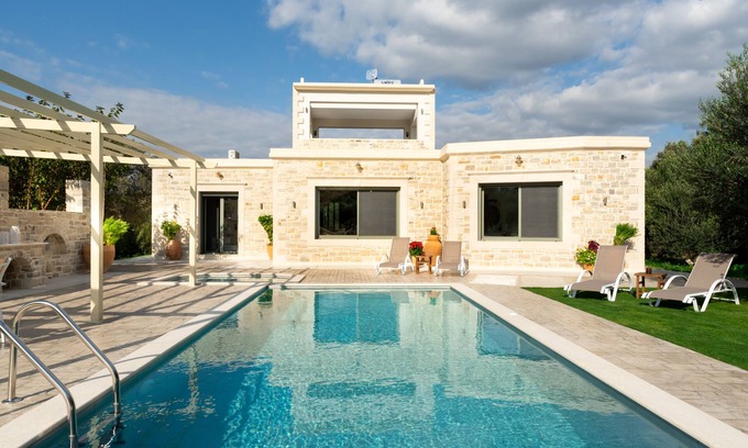 Kamilari Villa | Stonebuilt villa in the middle of an enclosed area of 5500 m2.