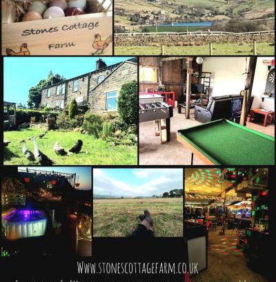 Oxenhope Casa | Stones Cottage Farm, nr Haworth, family friendly, work friendly, gaming barn, crafting, free wifi, free parking, EV point