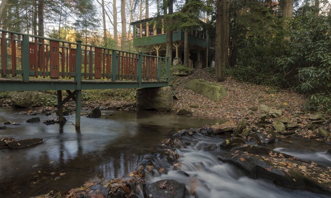 Jefferson Township Cabina | Espectacular Waterfront Craftsman-Style Cottage; Cerca de Seven Springs