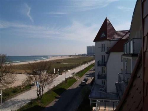 Warnemuende Apartamento | Strandvilla Undine Fewo 19 Meerblick