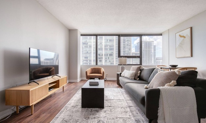 South Loop Apartamento | Striking South Loop 1BR w/ Rooftop, walk to Grant Park, by Blueground