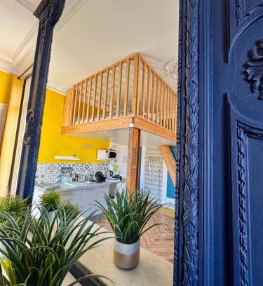 Centre Ville Rive Gauche Apartamento | Studio à Rouen avec mezzanine