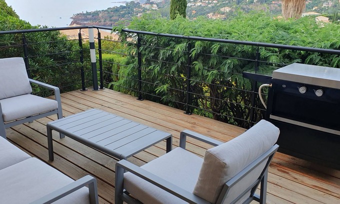 Espero-Pax Apartamento | Studio à Théoule-miramar Avec Magnifique vue mer