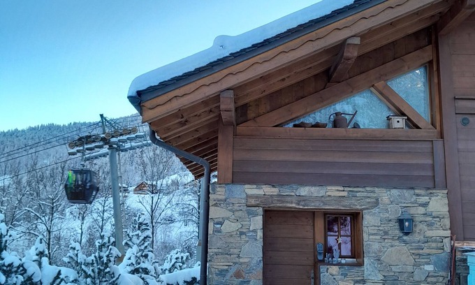 Les Allues Apartamento | Estudio para 2 personas en chalet 'Label Méribel'