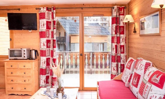 Pra Loup Apartamento | Studio 4 Pers. avec Balcon, Résidence Les Chalets de Praroustan, Pra Loup 1500 - FR-1-504-367