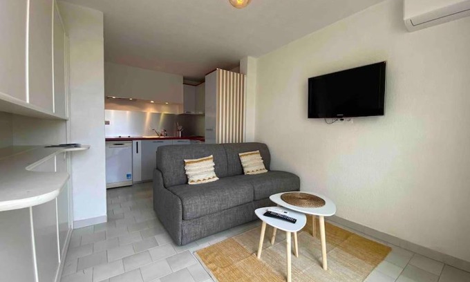 Marseillan Apartamento | Studio 4pers climatisé accès direct plage