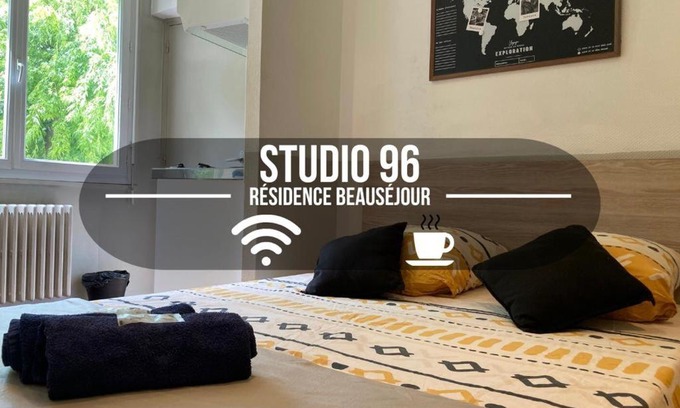 Troyes Apartamento | Studio 96 - Wi fi fibre - Résidence Beauséjour - Proche centre ville
