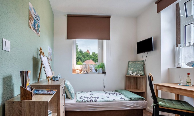 Reinberg Apartamento | Apartamento estudio 'Minimalistisch Bootsmann Koje' con terraza compartida y aire acondicionado