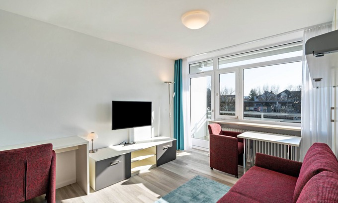 Furstenfeldbruck District Apartamento | Apartamento estudio "Huber Living Basic 209" con balcón y Wi-Fi