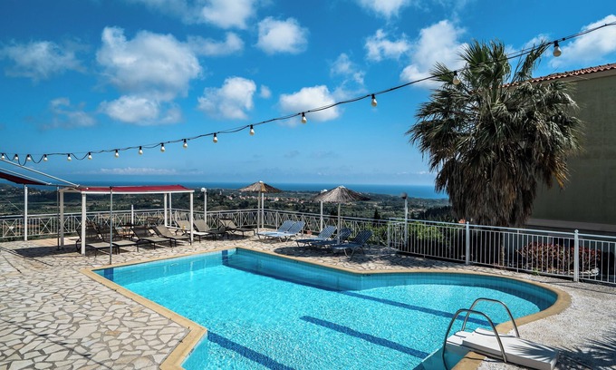 Paliki Apartamento | Apartamento estudio 'Ionian Balcony 2' con vistas al mar, Wi-Fi y aire acondicionado.