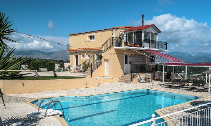Paliki Apartamento | Apartamento estudio 'Ionian Balcony 1' con vistas al mar, Wi-Fi y aire acondicionado.