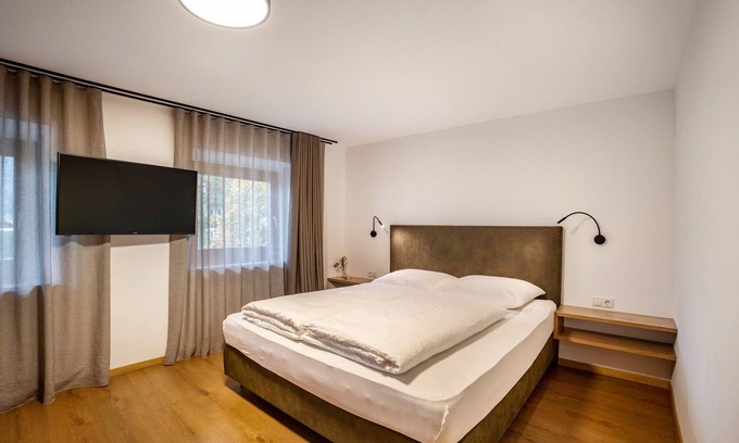 Naz Apartamento | Apartamento estudio 'Linderhof Nido' con vistas a la montaña, piscina compartida y Wi-Fi