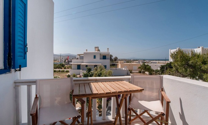 Mikri Vigla Apartamento | Estudio 'Maroulis Studios - 5' con jardín privado, Wi-Fi y aire acondicionado
