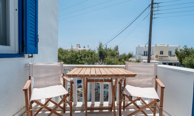 Mikri Vigla Apartamento | Estudio 'Maroulis Studios - 7' con jardín privado, Wi-Fi y aire acondicionado