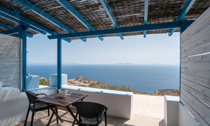 Donoussa Apartamento | Apartamento estudio 'Mesaria' con balcón, Wi-Fi y aire acondicionado
