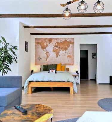 Offenburg Apartamento | Studio-Apartment mit Garten, Parkplatz & Küche