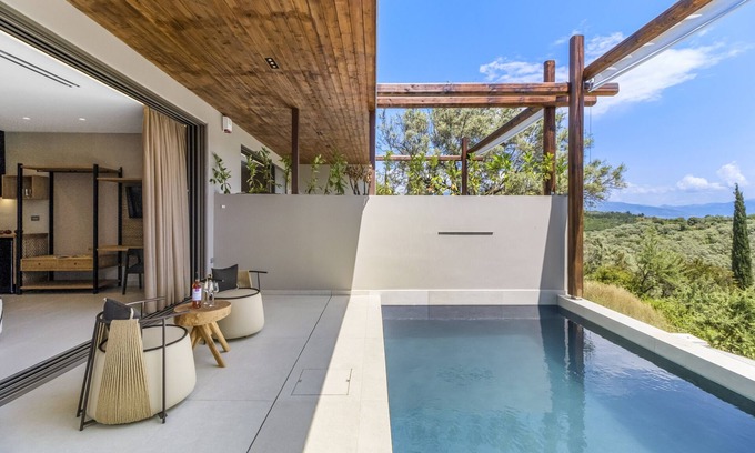 Katomerion Apartamento | Apartamento estudio 'Studio Thetis' con piscina privada, Wi-Fi y aire acondicionado