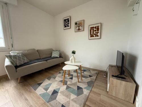 Boulogne-Centre Apartamento | Studio autonomie et confort - Centre ville Boulogne Sur Mer - Baignoire et lave linge