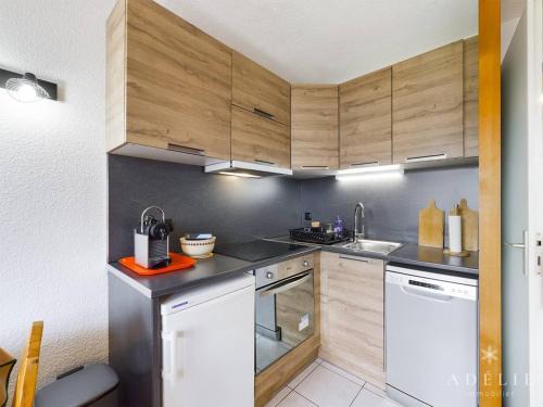 La Rosiere Apartamento | Studio cabine à 80m des pistes avec parking et balcon exposé sud - FR-1-398-643