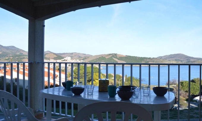Banyuls-sur-Mer Apartamento | Studio cabine à Banyuls-sur-Mer, parking, clim, vue mer - FR-1-225C-385